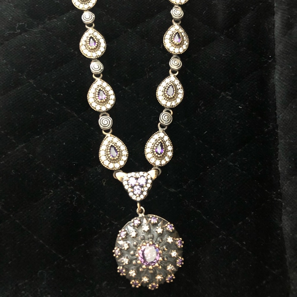 amethyst topaz turkish necklace